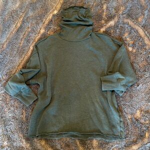 Aerie fleece sweatshirt turtleneck size Small